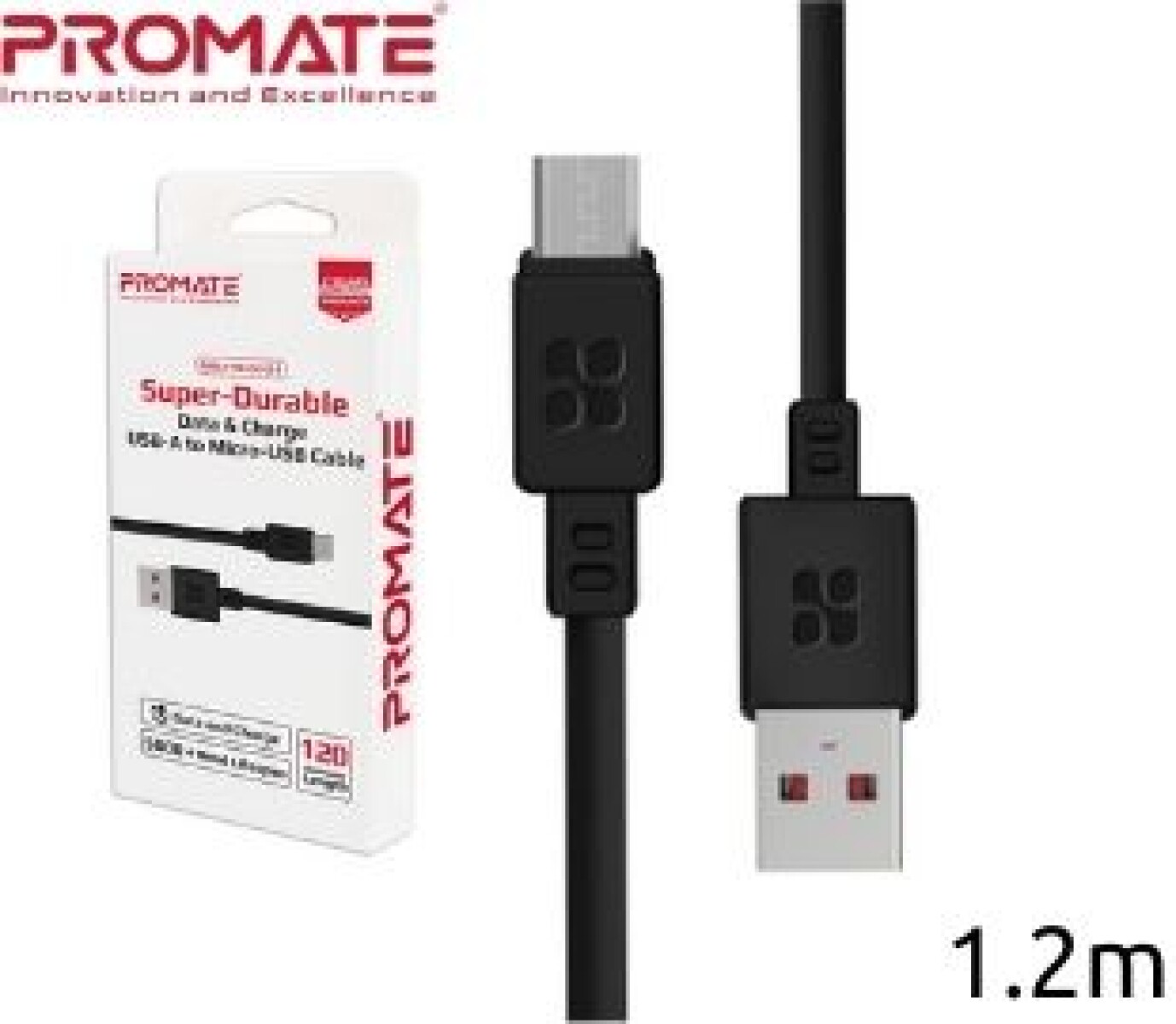 Promate microcord-1 cable micro usb 1,2 m negro - 4337 