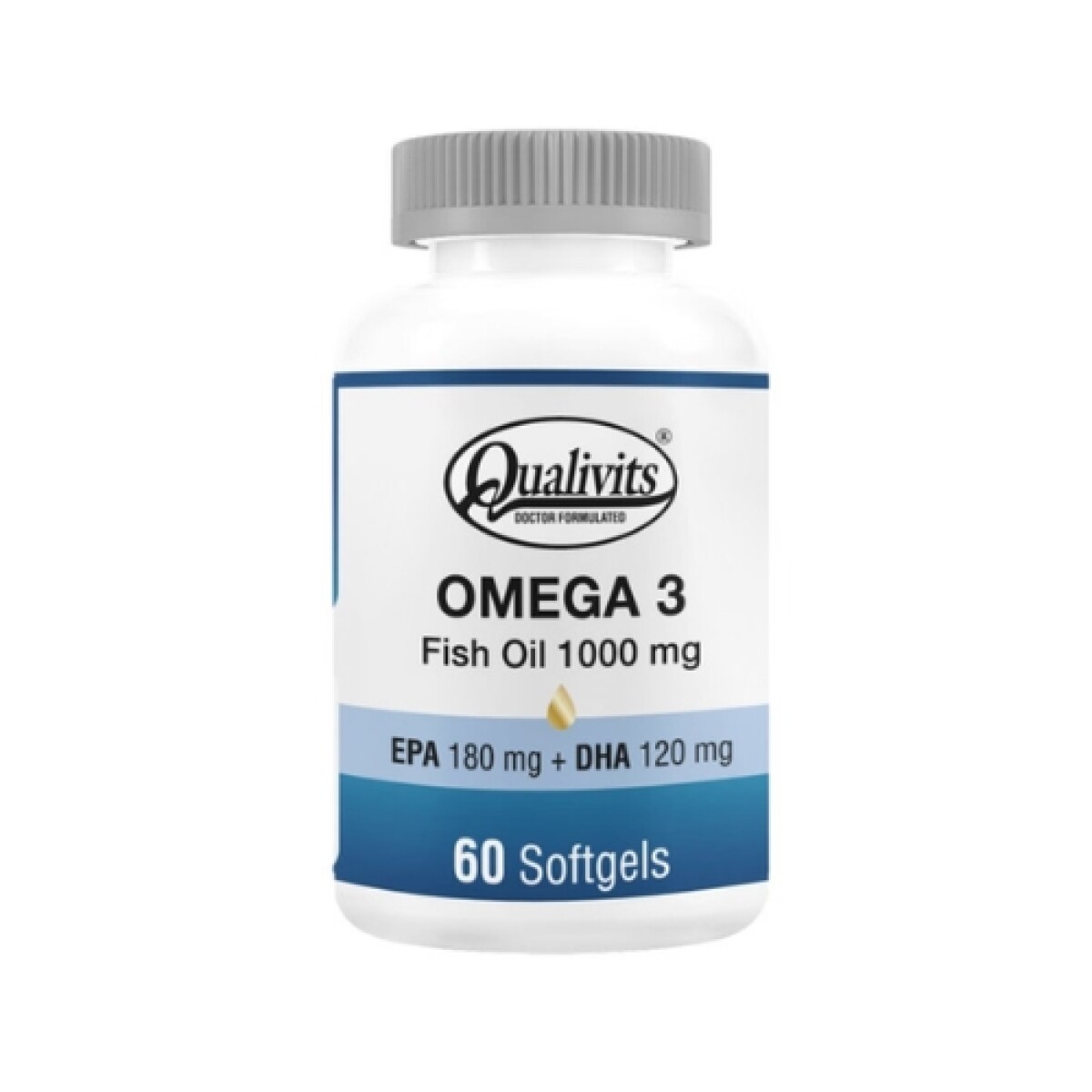 OMEGA 3 FISH OIL 1000 MG 60 TAB - QUALIVITS 