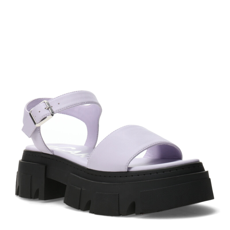 Sandalias de Mujer Miss Carol SPARTA Con banda y tobillera Negro - Lila