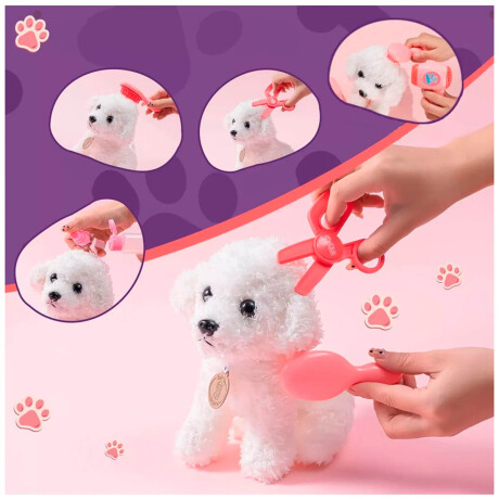 Set Peluquería Mascota Juguete Peluche C/casa + Acc Jug022107