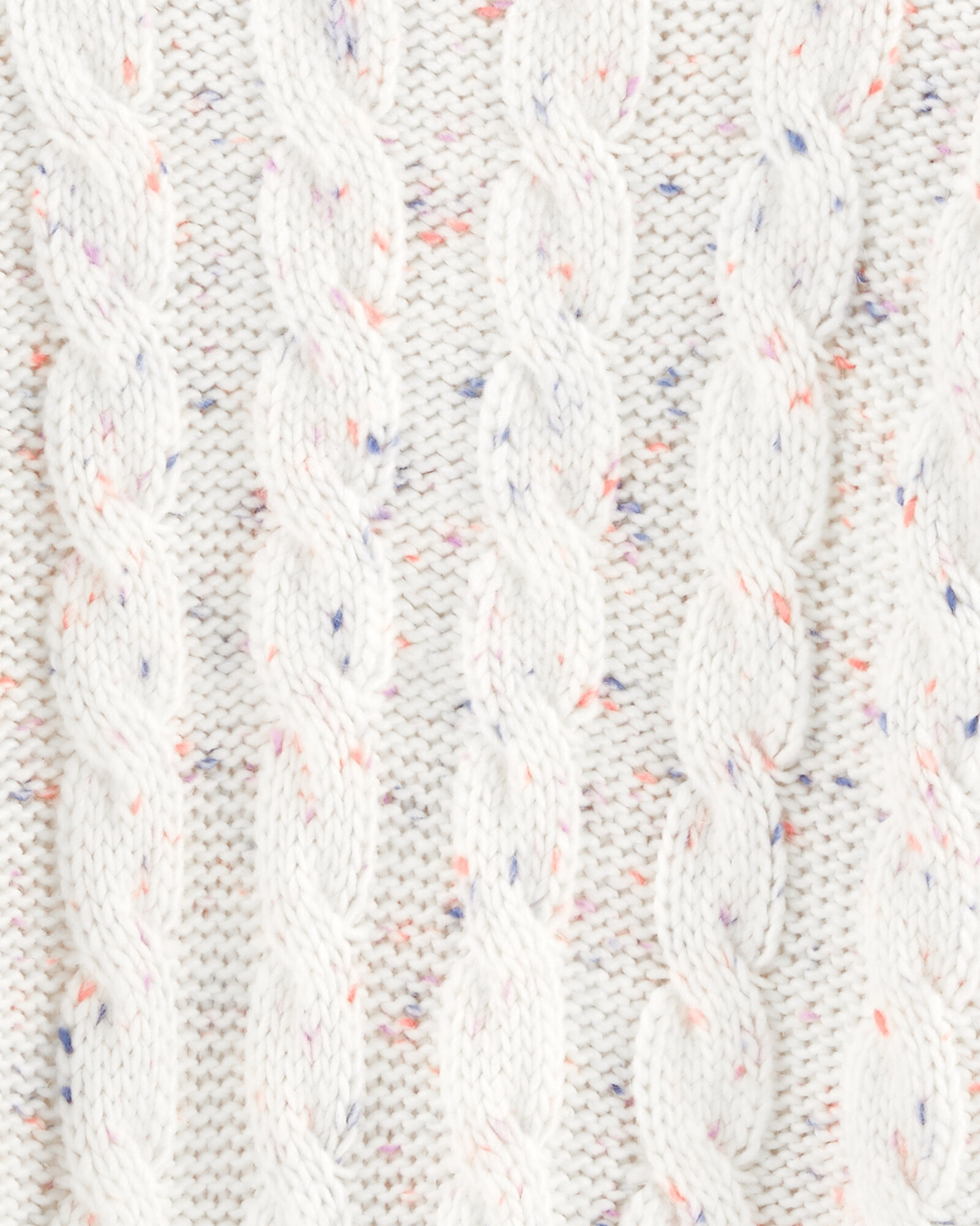 Buzo de punto trenzado con pintitas Sin color