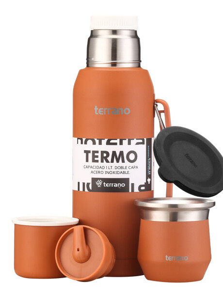Set Acero 1LT. Mate Flap Terracota