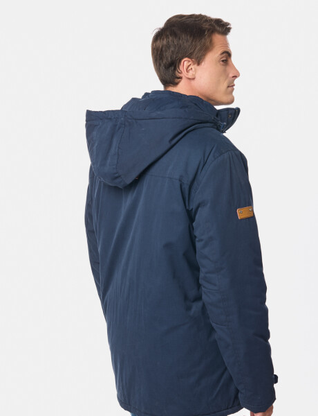 CAMPERA CON CAPUCHA DESMONTABLE Azul