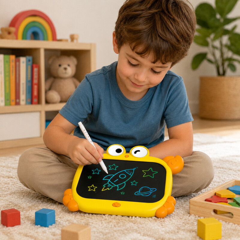 Pizarra Mágica Infantil Lcd Dibujo Reutilizable Tablet Cangrejo