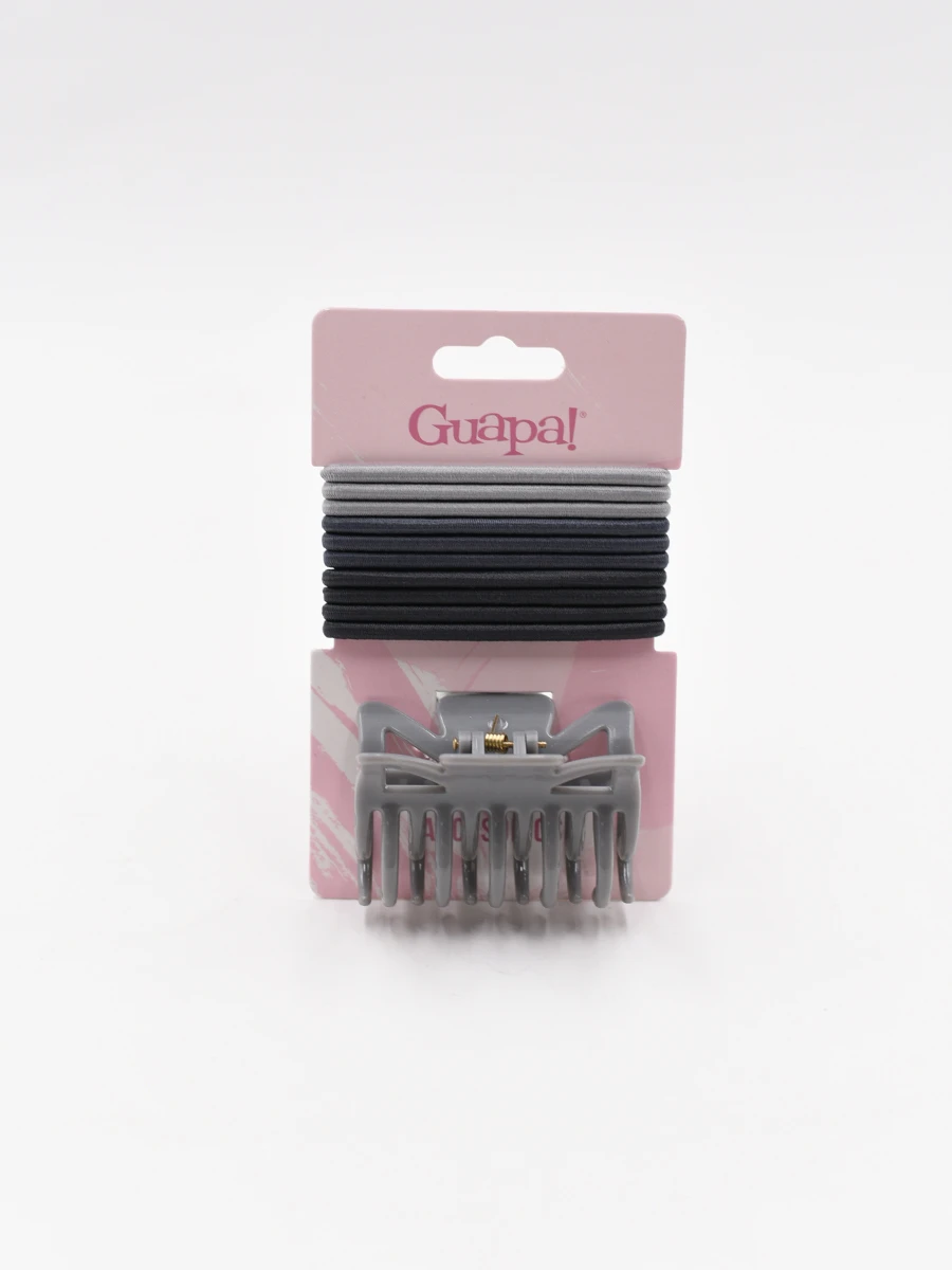 PACK COLEROS X 10 Y PINZA - GRIS 