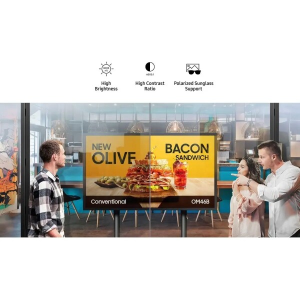 Pantalla Samsung Profesional Exterior 46" Om46b PANTALLA SAMSUNG SIGNAGE 46" OM46B