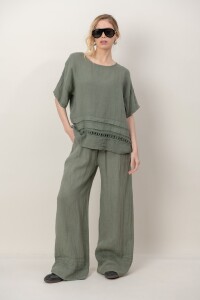 BLUSA ZEMYNA Verde seco
