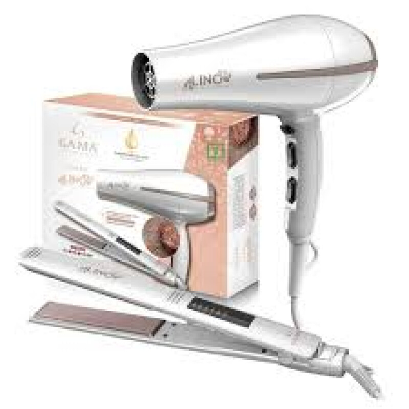 Combo Pack Planchita Elegance Lino + Secador Bora Lino Eh Combo Pack Planchita Elegance Lino + Secador Bora Lino Eh