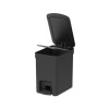 Papelera con pedal de 6 Lts Negro