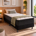 BASE SOMMIER BAU PHYSICAL NERO - 1 PLAZA Base Sommier Bau Physical Nero - 1 Plaza