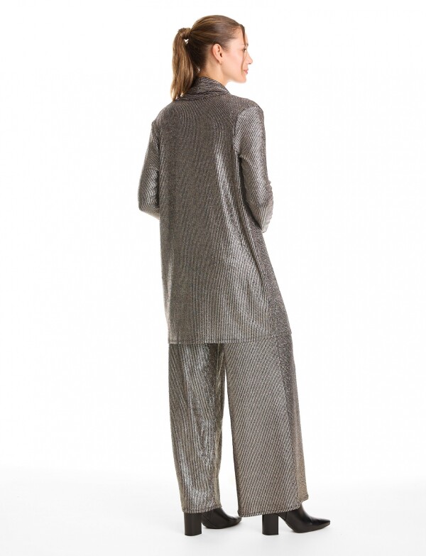 Cardigan Metalizado NEGRO/DORADO