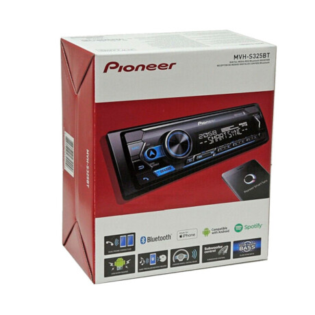 Pioneer - Radio para Auto MVH-S325BT - 200W. Bluetooth. Llamadas Bluetooth. Am/fm. 001