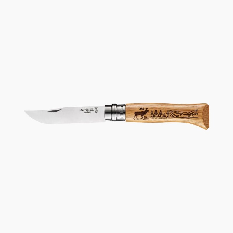 Navaja Opinel Animalia Ciervo N°8 Acero Inoxidable Navaja Opinel Animalia Ciervo N°8 Acero Inoxidable
