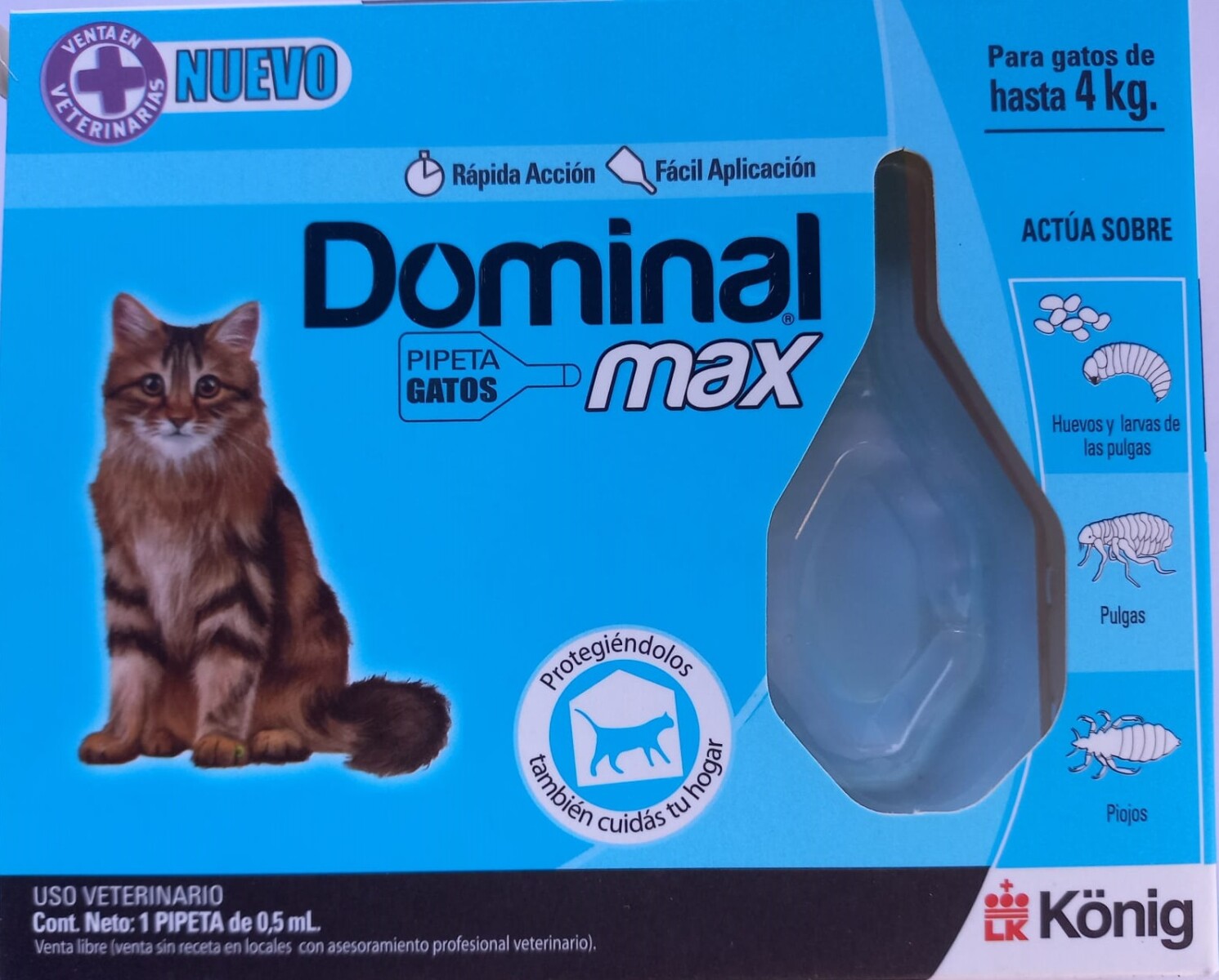 Dominal Max Spot On Gato Hasta 4kg 