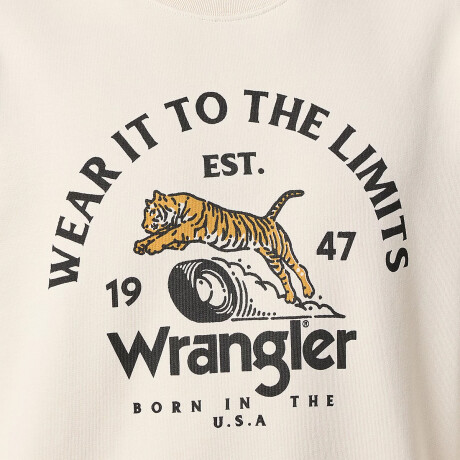 Buzo Wrangler de Hombre - CREWNECK - 112357365VINTAGEWHITE ELD