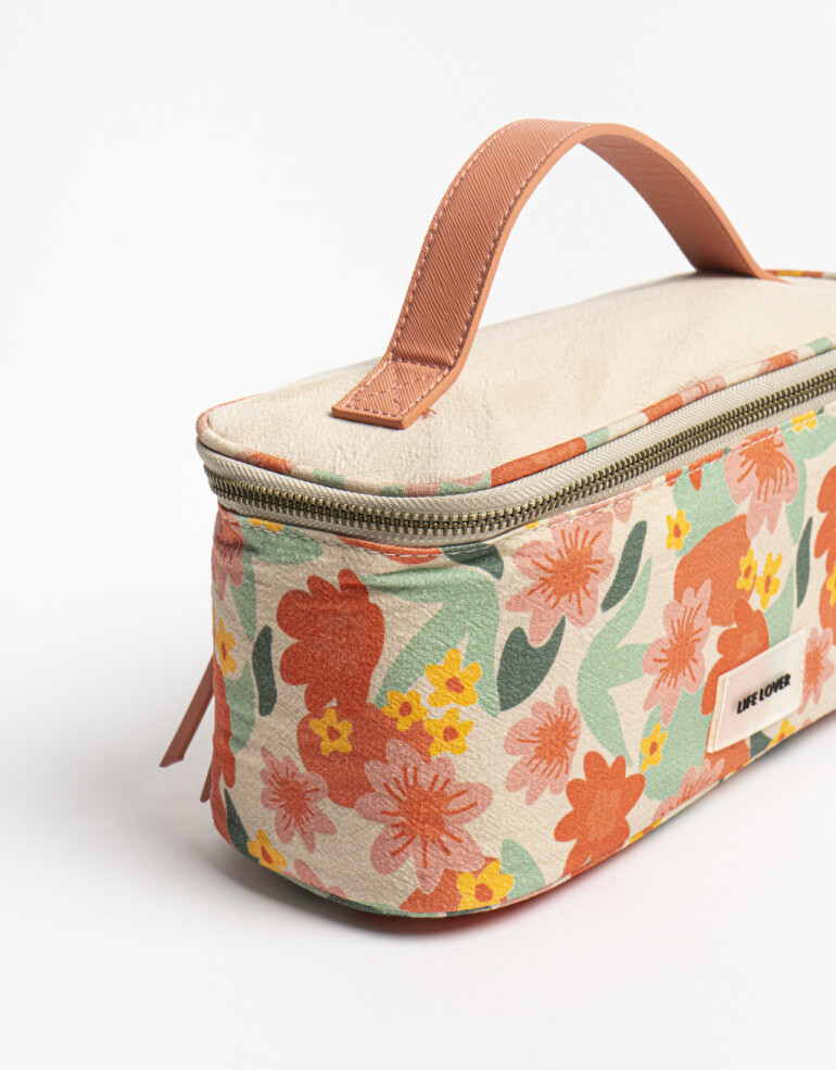 Porta Cosméticos Set De Tres Porta Cosméticos - Estampado Flores