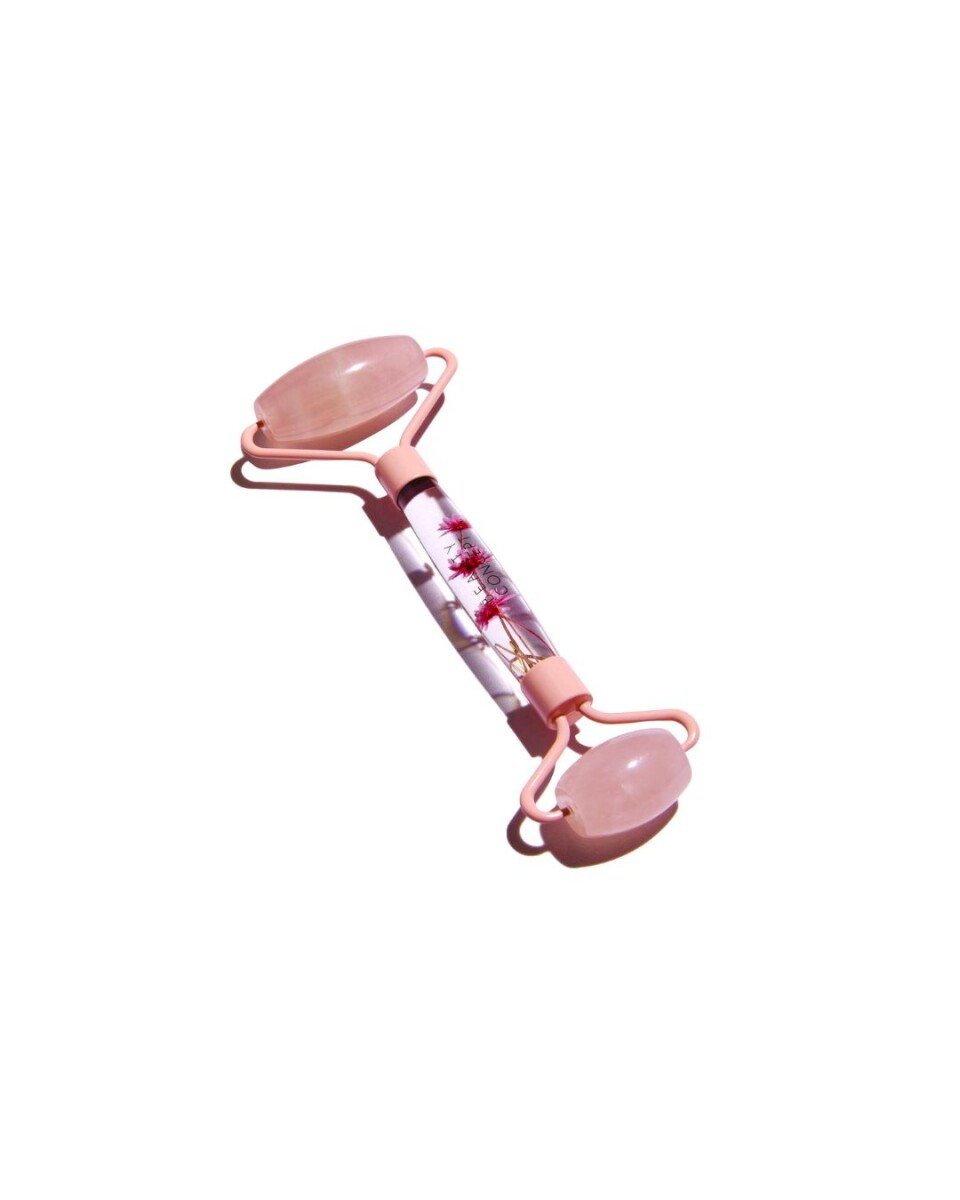 Roller de cuarzo rosa 