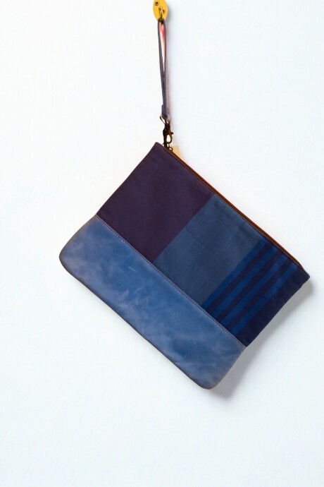 Sobre de tela Azul Patchwork