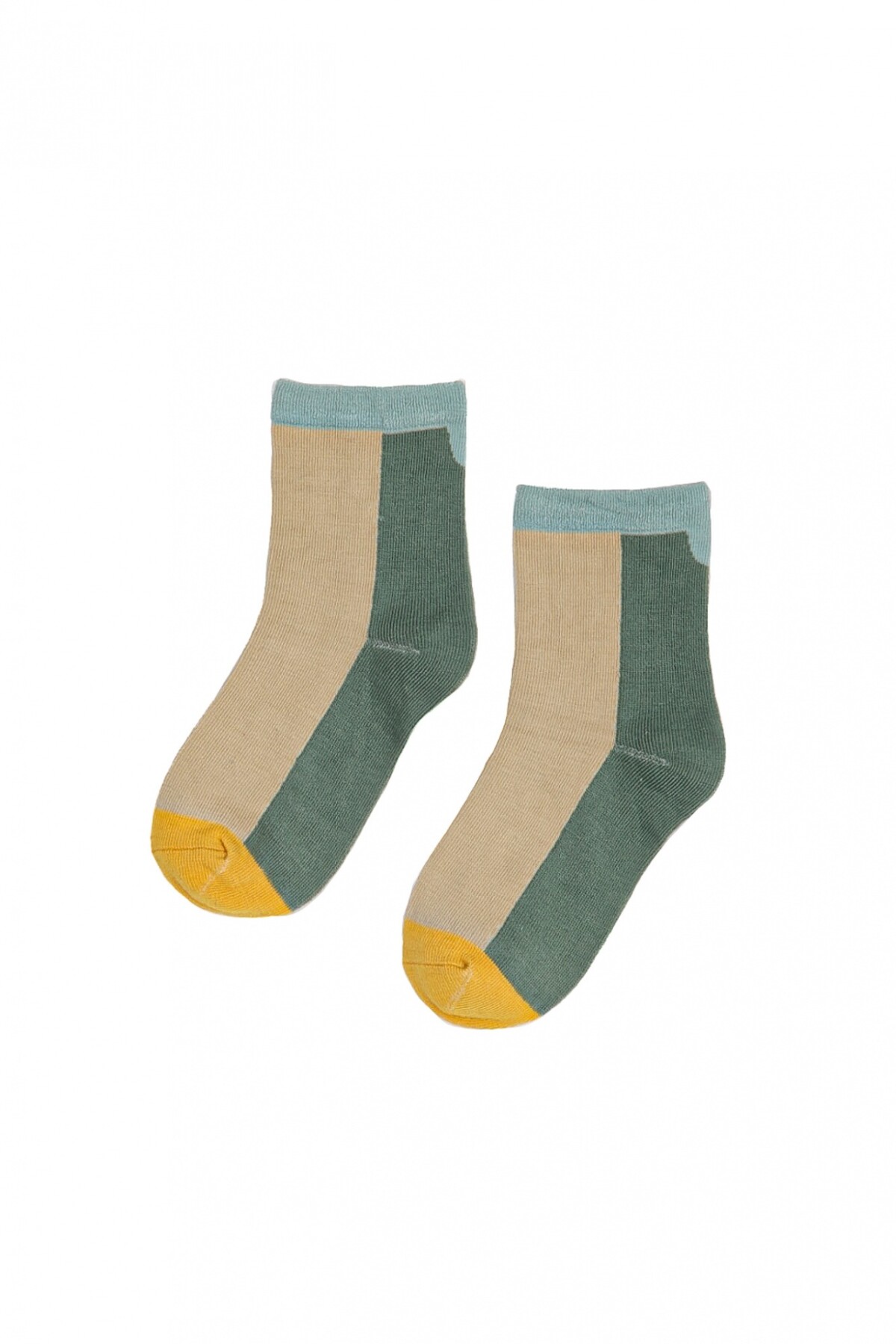 Medias Kids Bloque Color Verde