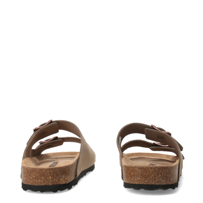 Sandalias de Mujer Freeway Cork Casual Hebillas Arena (Gamuza)