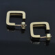 Aros cuadrados en oro 18k amarillo Aros cuadrados en oro 18k amarillo
