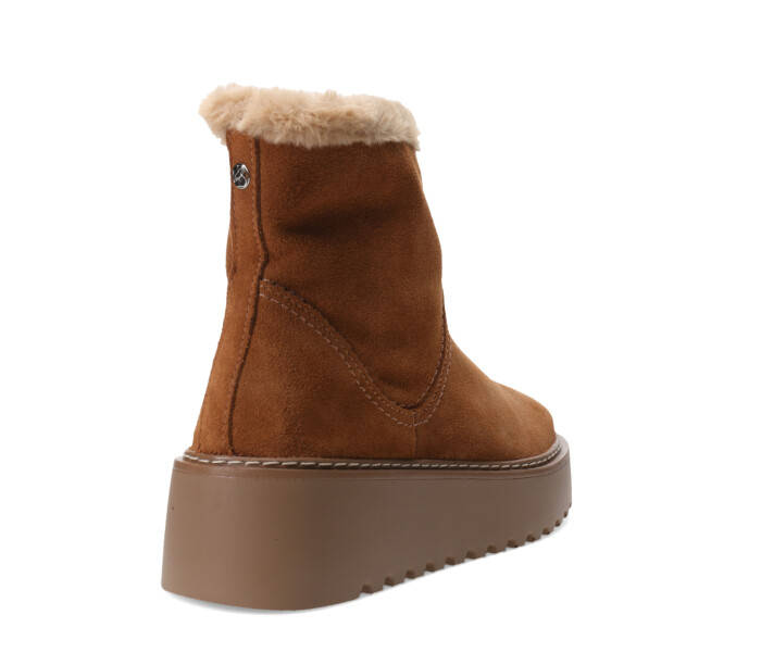 Bota de Mujer Bottero Caña Alta Con Piel Marrón Camel