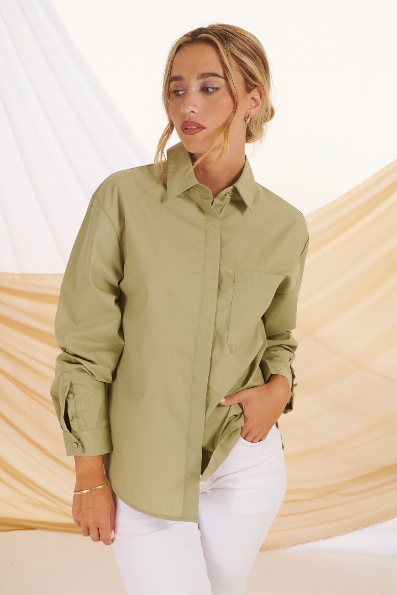 CAMISA LILAH VERDE MILITAR