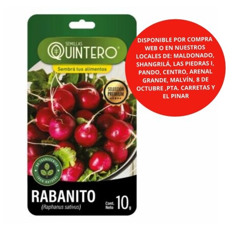 Semillas Rabanito x 10g
