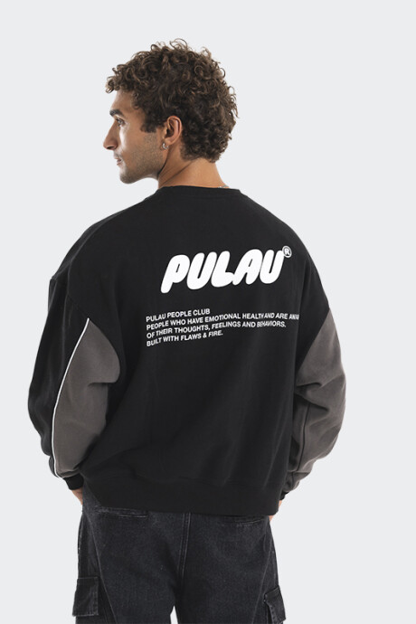 Buzo Pulau Crewneck Negro