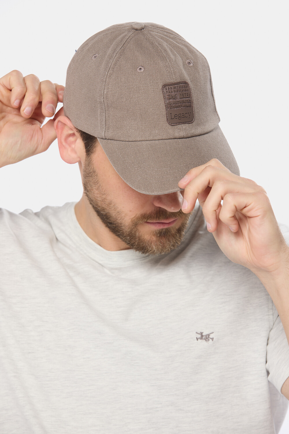 GORRO VISERA DE LONA Beige