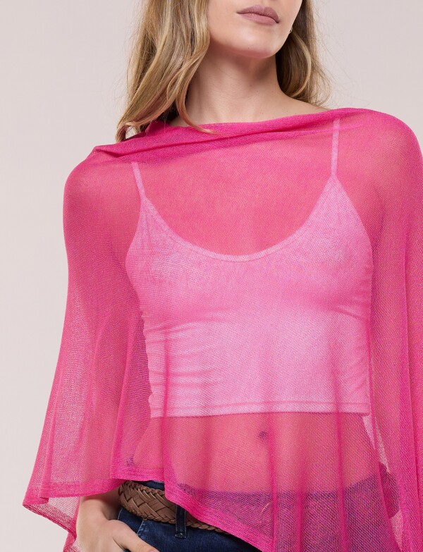 Poncho Traslúcido FUCSIA