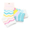Medias de Niña MINI Miss Carol Media Peace pack X3 Ecru / Rayas