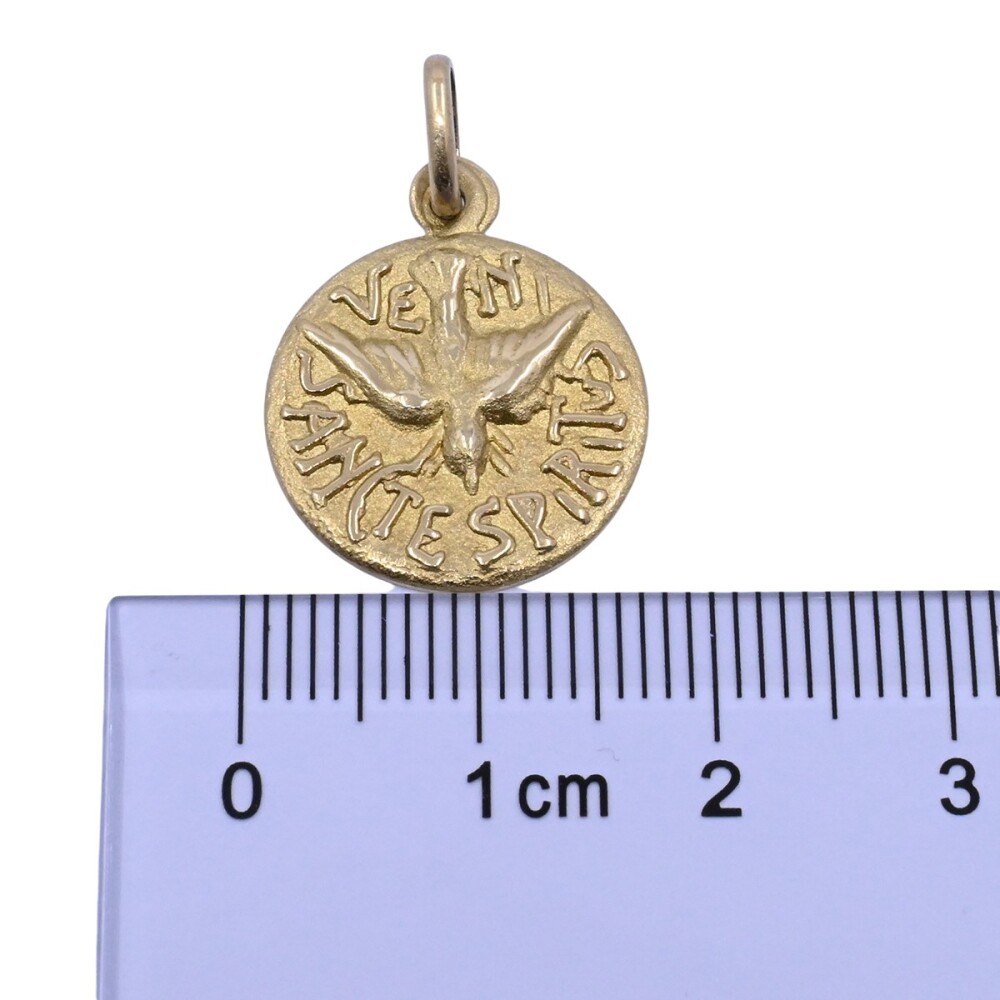 Medalla oro 18k espíritu santo. Medalla oro 18k espíritu santo.