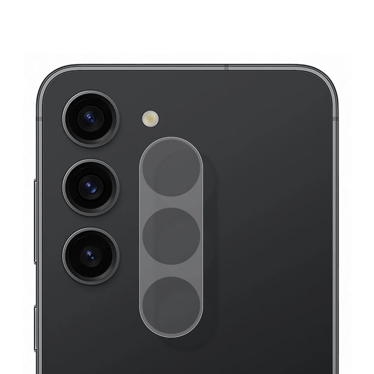 Vidrio Protector de Cámara 9H para Samsung Galaxy S23 - Negro 