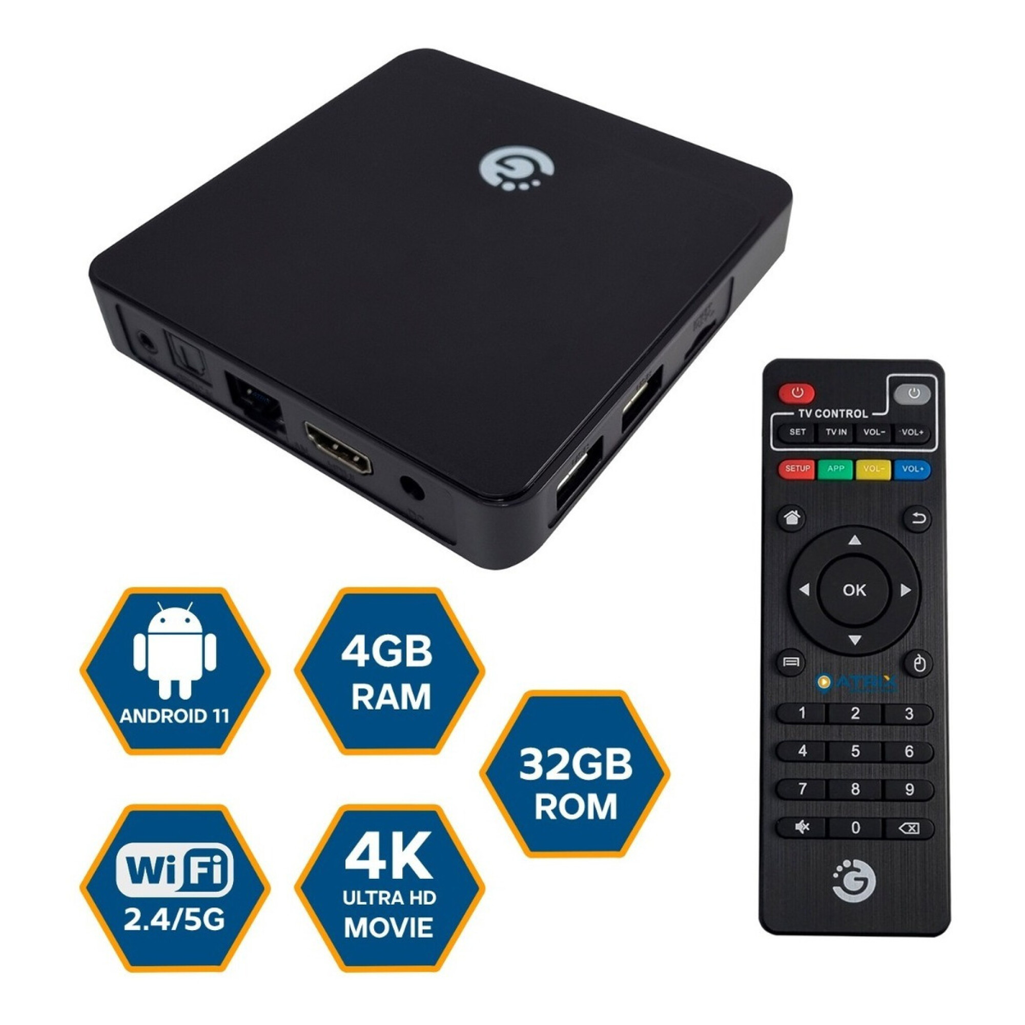 Tv Box Max Goldtech 32 4k Ultra Hd Hdmi Usb Disney Hbo — Atrix