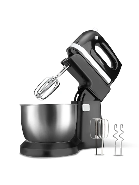 BATIDORA DE PIE 3.5L + GANCHOS P/ MASA NEGRO