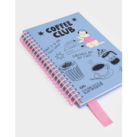 Cuaderno A5 Vynil Club Azul Celeste