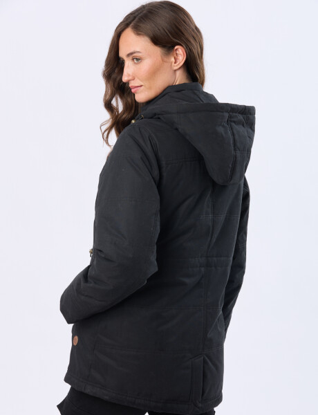CAMPERA DE ABRIGO CON FORRO DE SHERPA Negro