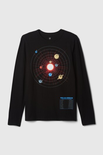 Remera Gràfico Manga Larga Niño True Black V2