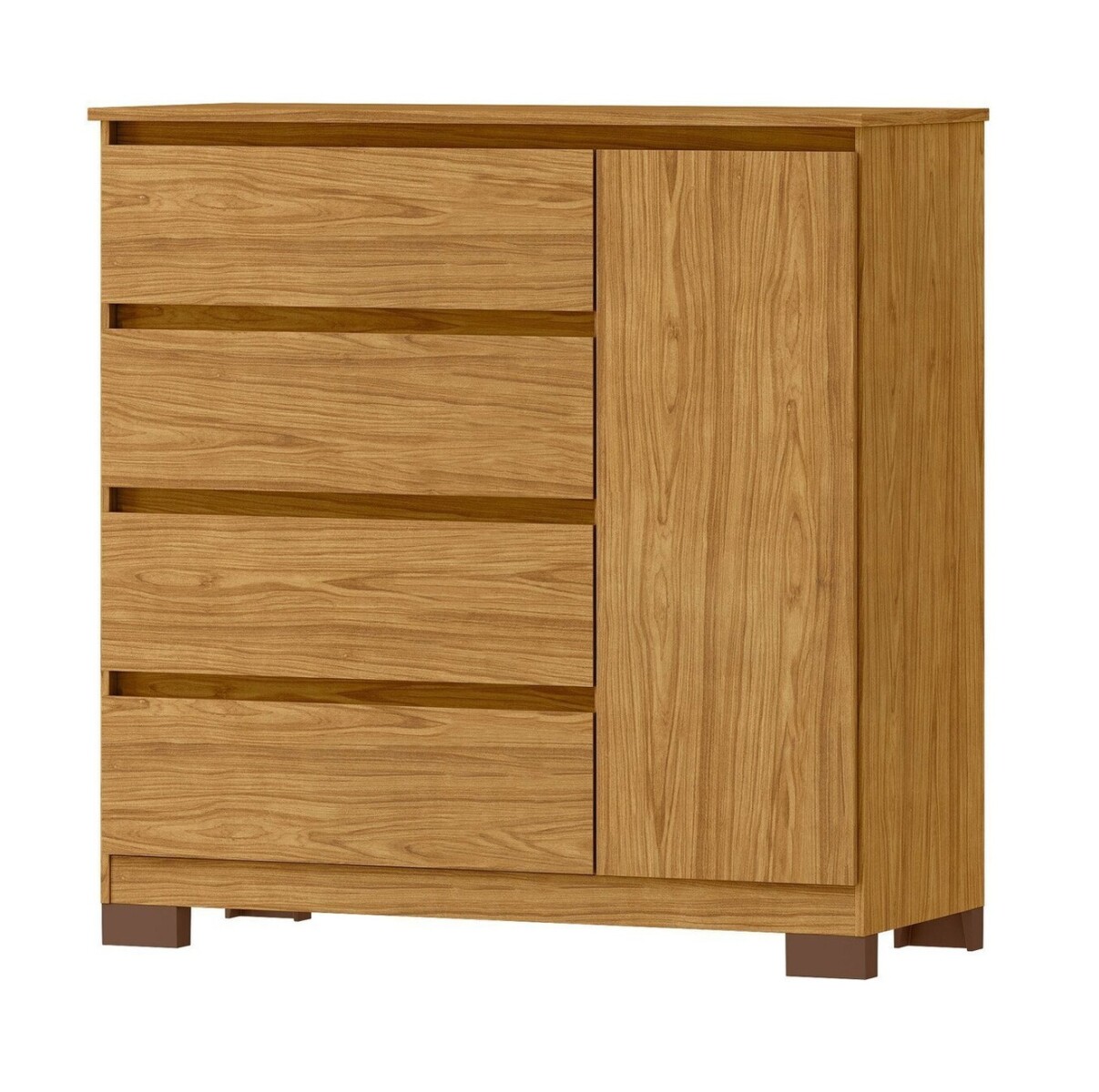 Cómoda Cajonera 4 Cajones Telescópicos 1 Puerta Marroco Vega Color Marrocos 