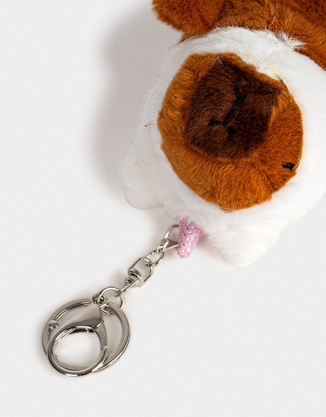 Llavero Peluche Llavero Y Charm De Capibara Disfrazado - Marron Medio