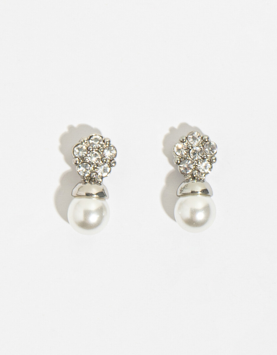 Aros Con Strass Y Perla 