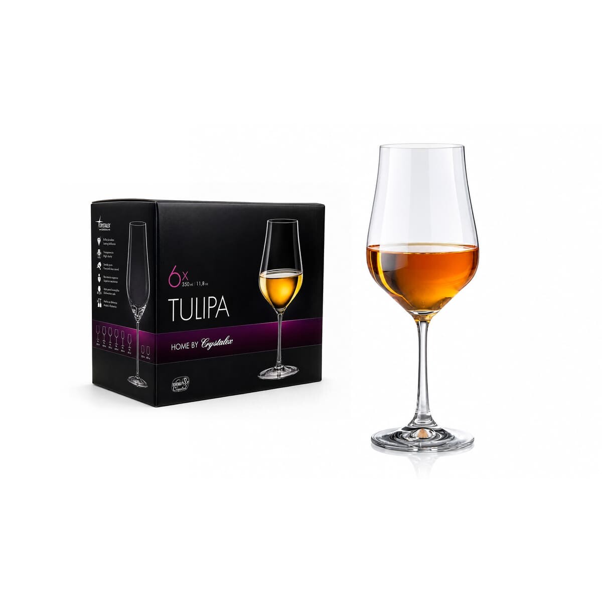 Set copas Tulipa 350 ml x6 BOHEMIA 