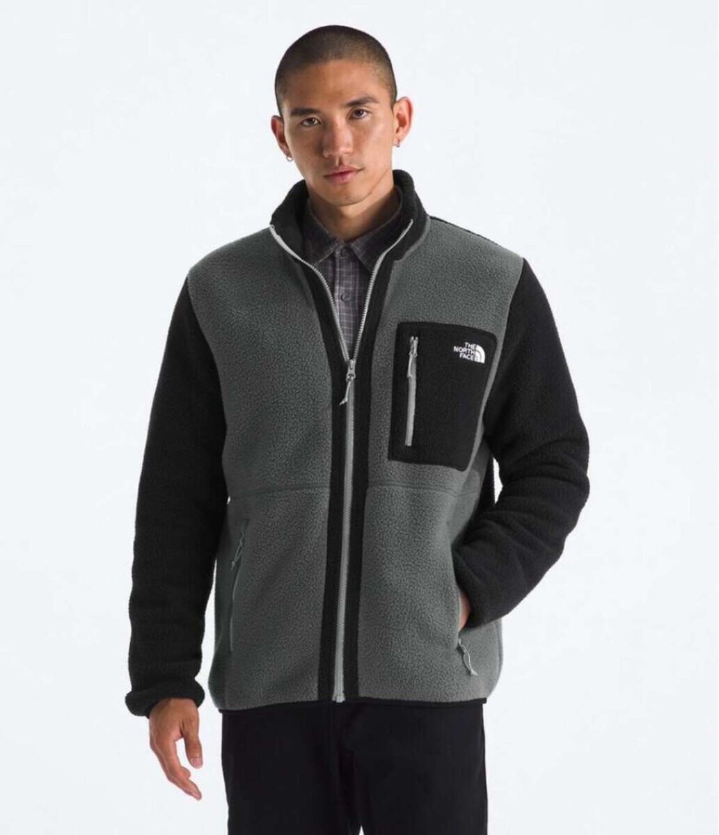 Campera Polar Yumiori Full-Zip - Anthracite Grey/tnf Bla 