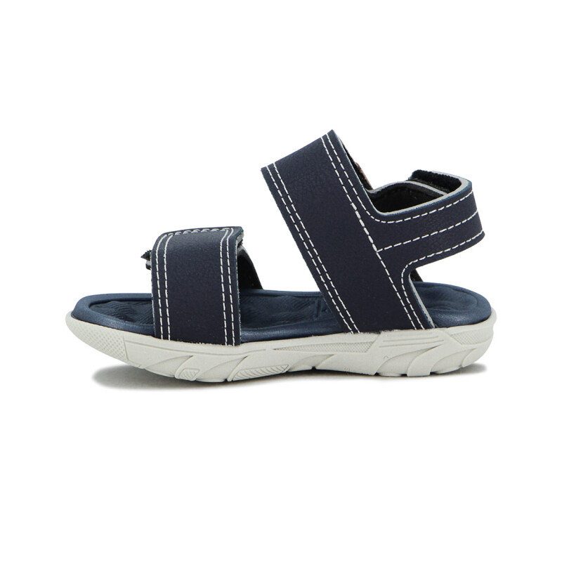 Molekinho Sandalia Casual C/velcro Marino-gris