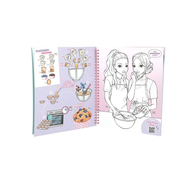 Libro para colorear con stickers y actividades Cake and Bake Libro para colorear con stickers y actividades Cake and Bake