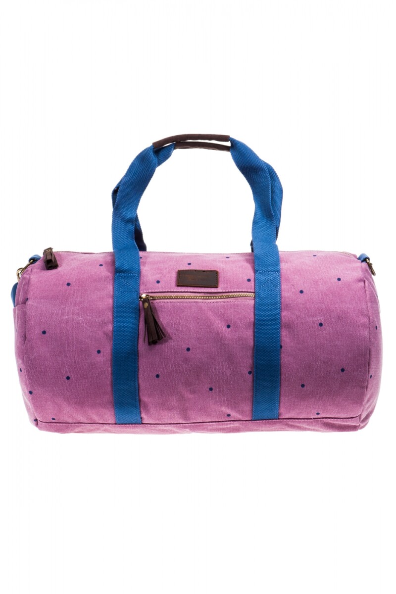 Bolso canvas con print - Rosa 