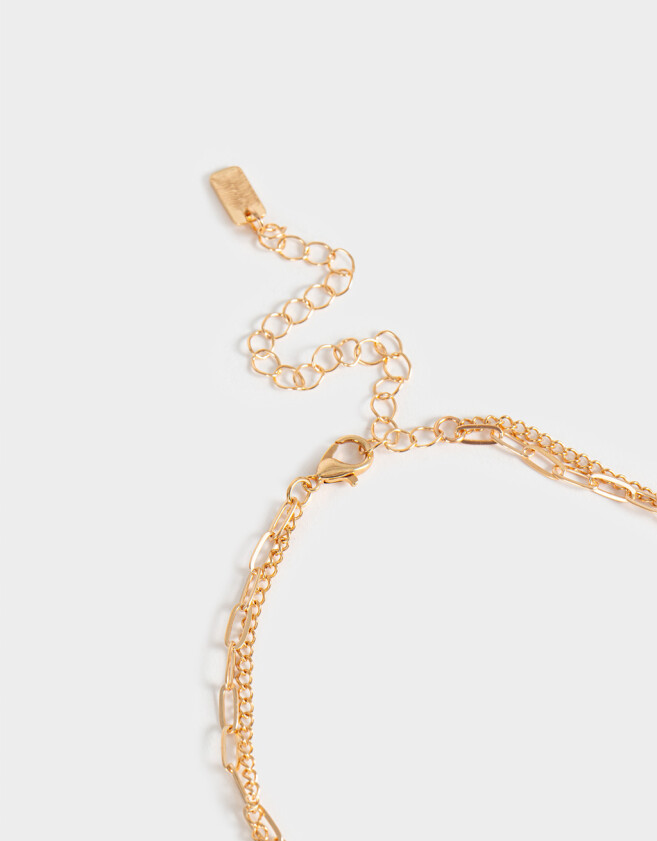 Collares Infantiles Licencias Collar Corto Multi Cadena Cinnamoroll - Dorado