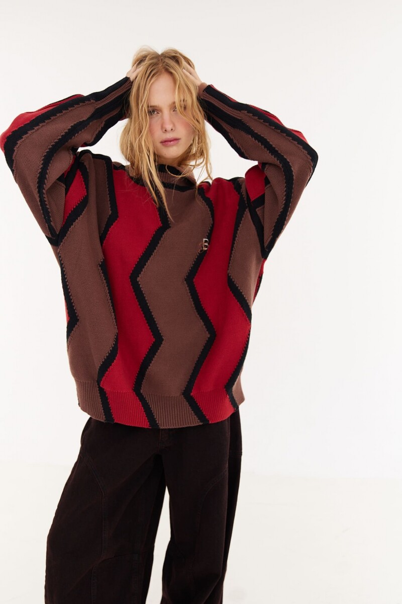 Sweater Track - Bordo 