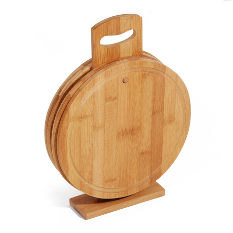 Pack x4 Tablas Redondas 24cm Con Soporte 001